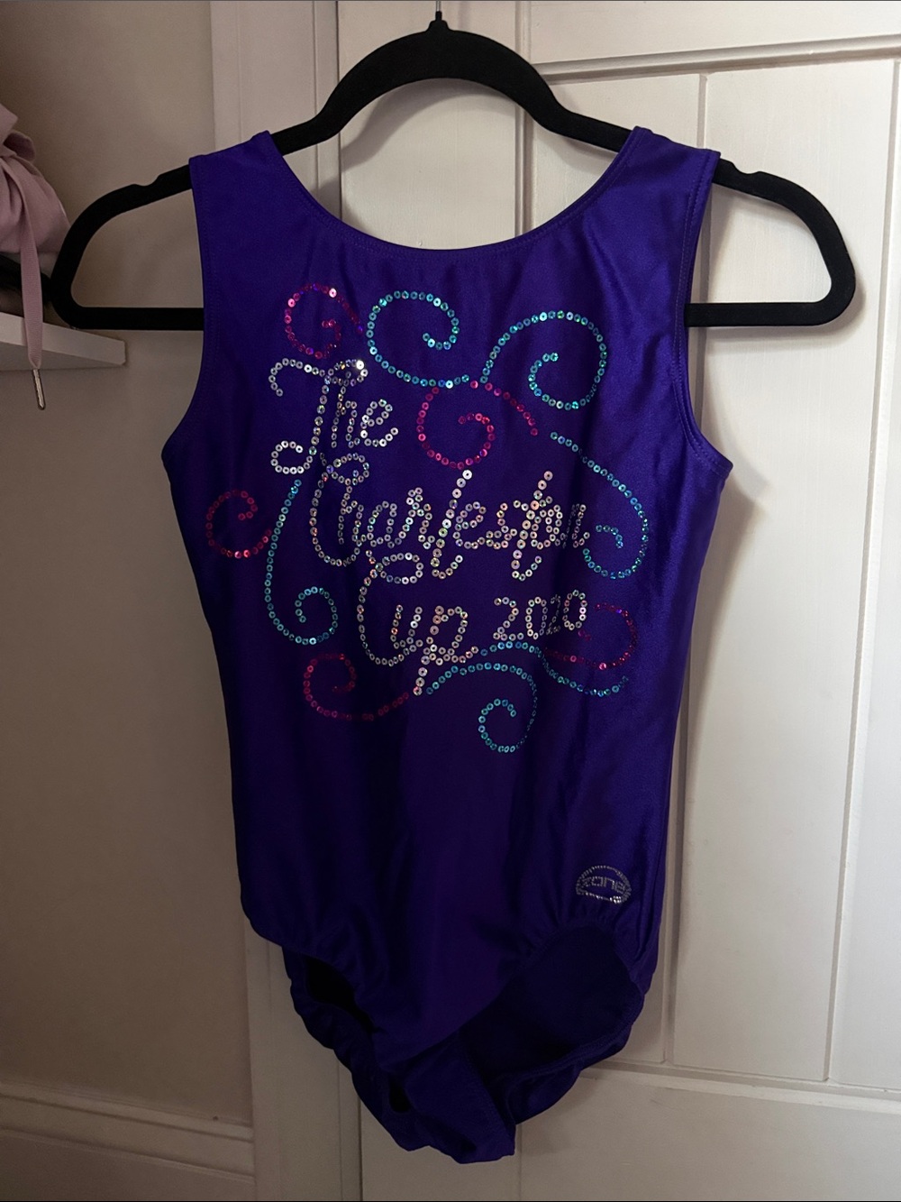 Purple Kids Gymnastics Leotard The Charleston Cup Meet 2020 Like New!